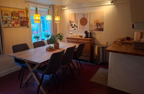 Chilla, House with Wifi, fully fenced, fireplace in the woods in Hallerud