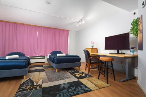 共用Lounge/電視區, Apartment A66 in 格林道