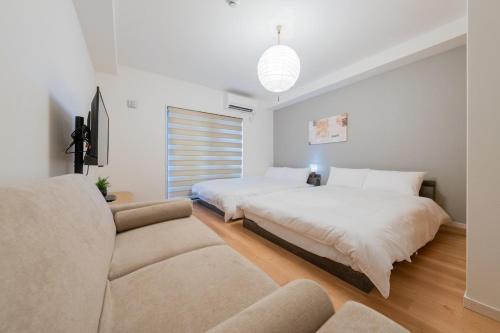 302新築のお部屋 関西空港直通路線 通天閣 ドンキホーテ横のお部屋2ベッド