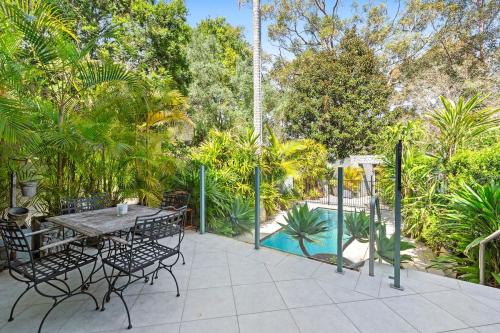 Balcony/terrace, Sunlit Glasshouse Oasis with Private Pool in Double Bay