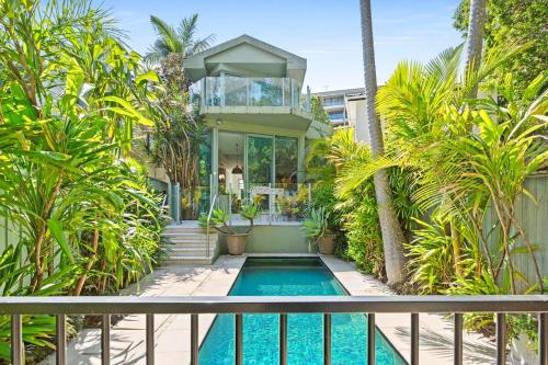 Exterior view, Sunlit Glasshouse Oasis with Private Pool in Double Bay