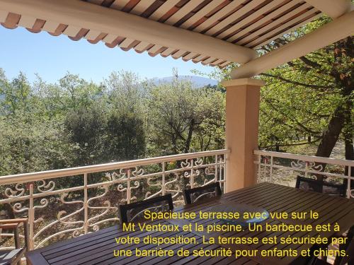 balkon/terras, Le Soleil du Ventoux in Entrechaux