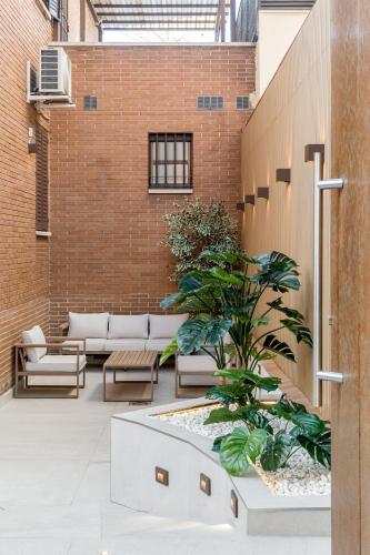 Erkély/terasz, Square Rooms by Charming, cerca del aeropuerto y con un pequeño gimnasio (Square Rooms by Charming, cerca del aeropuerto y con un pequeno gimnasio) in Hortaleza
