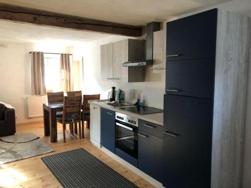 مطبخ, Ferienwohnung alte Dorfmühle (Ferienwohnung alte Dorfmuhle) in Haibach