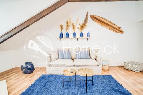 Esprit Surf en Centre-Ville Studio Mezzanine - Location saisonnière - Quimperlé