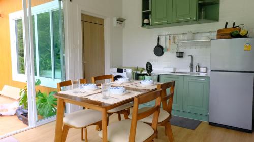 Kitchen, Cozy Tiny House Nature Retreat with Mountain Views in Ban Nai Sa
