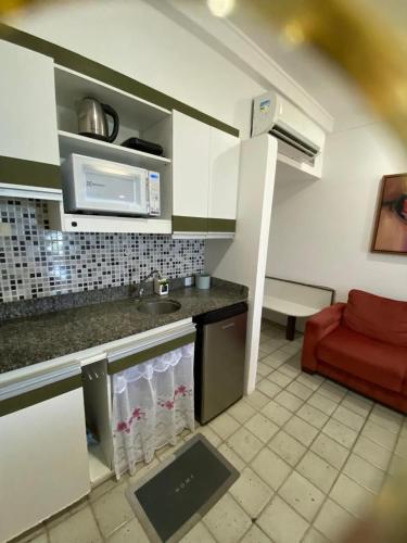 廚房, Suite Golden Beach Frente Mar in 彼達迪