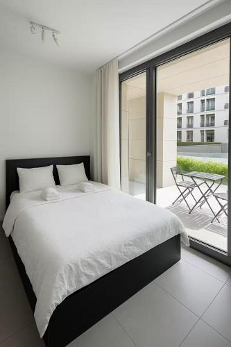 Balcony/terrace, Cloche d'or studio sleeps 2 in Howald