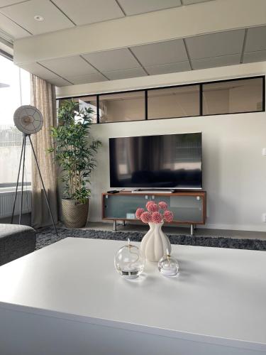 delat sällskapsrum/tv-rum, Lägenhet Ryttaren (Lagenhet Ryttaren) in Apelvikshöjd