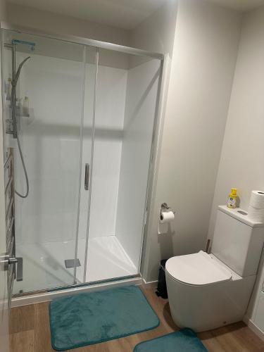 dusch, Double Bedroom in Newly Built Townhouse in Upper Hutt