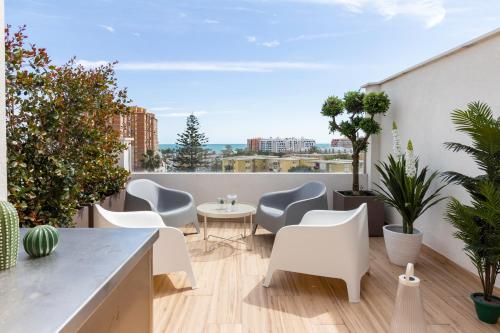 Erkély/terasz, Huelin Suites in Carretera de Cadiz