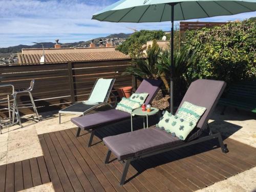 Apartamento con piscina y barbacoa cerca de Barcelona in Teià