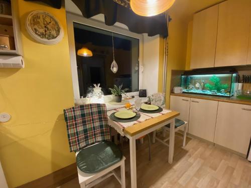 Kitchen, 2-room apartment with balcony 60m2 in Viimsi center in Haabneeme