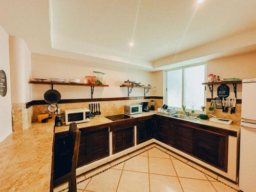 Cocina, Viajero Bacalar Hostel in Bacalar