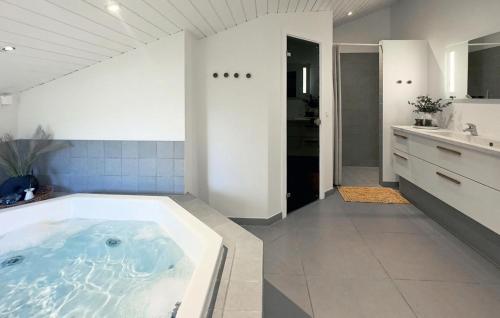 Bathroom, Beautiful Home In Blavand With Kitchen in Vejers Strand