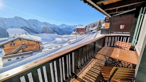 陽台/露台, Imhof Alpine B&B Apartments in 貝特默阿爾