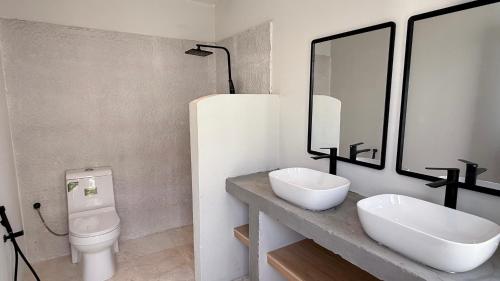 Bathroom, concrete villa in Al Wasil