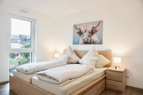 Gemütliches 1 Schlafzimmer Apartment mit Balkon & privatem Stellplatz für bis zu 4 Personen unmittelbar an der Mosel in Koblenz, Deutschland
