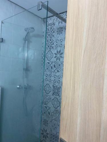 Shower, Apartment kamal park E21 in Mohammedia