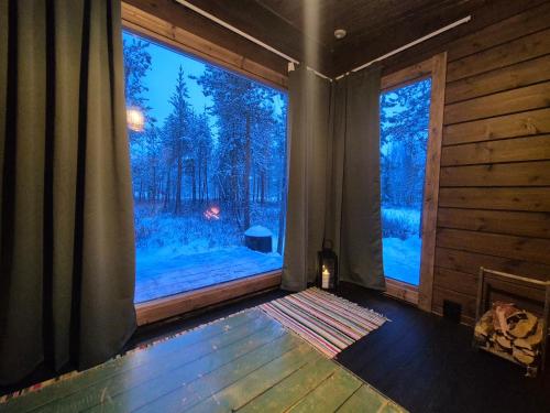 View, Sled-Dog Cabin in Apukka