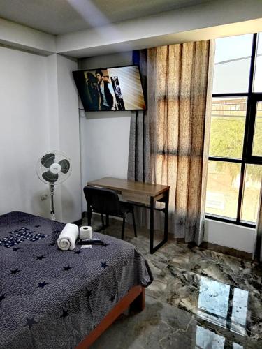 Balcony/terrace, Hostal Huella in Lambayeque