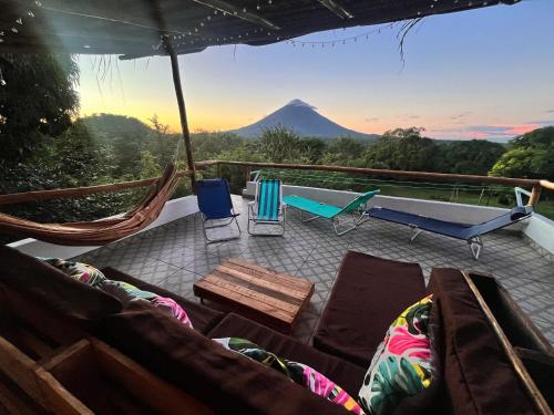 Balkons/terase, Finca Aisa -Boutique bungalows in Ometepe island in Santa Cruz