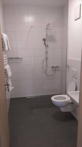 Bathroom, Gasthaus Pension Rezatgrund in Windsbach