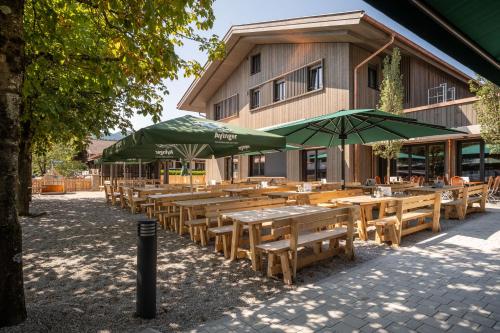 陽台/露台, Gasthof zur Post in 巴特維塞