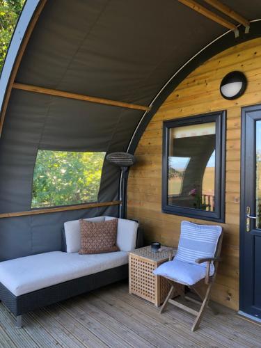 Balkons/terase, Beautiful one bed Pod in idyllic surroundings in Blackawton