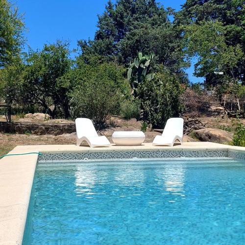 Dārzs, Casa con pileta en Cabalango - Sierras de Córdoba IG alquilervillacarlospaz (Casa con pileta en Cabalango - Sierras de Cordoba IG alquilervillacarlospaz) in Cabalango