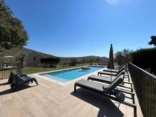 Kilátás, Mas de Veyras - Gîtes 5 étoiles en Ardèche (Mas de Veyras - Gites 5 etoiles en Ardeche) in Lachapelle-sous-Aubenas