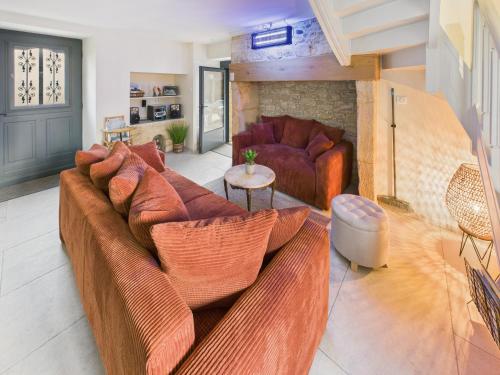 Koplietošanas atpūtas telpa ar TV, Charmant gîte de campagne pour 10 avec terrasse (Charmant gite de campagne pour 10 avec terrasse) in Saint-Crépin-et-Carlucet