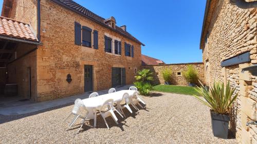 Balkons/terase, Charmant gîte de campagne pour 10 avec terrasse (Charmant gite de campagne pour 10 avec terrasse) in Saint-Crépin-et-Carlucet