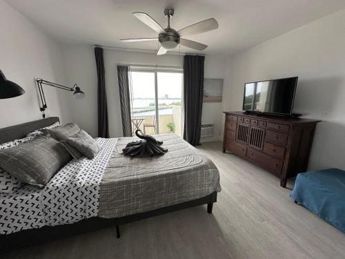 Unique Water Views, free Parking 1bed 1 bath Rooffornomads 416 in Miami Beach, USA