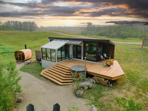 Viesnīcas āriene, Refuge Bay Caelum Cabin Luxury Off Grid Escape in Alberta Beach (AB)
