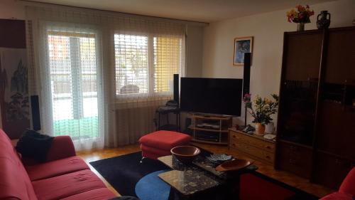 Appartement partagé avec couchage sur un grand matelas au sol au salon