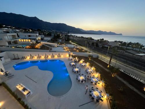 餐廳, Resort La Battigia Beach & Spa in 阿爾卡莫