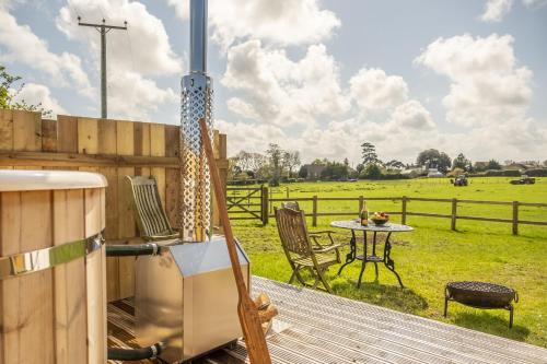 Exterior view, The Cricket Pavilion in Stiffkey