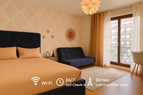 Tour Eiffel studio apartment