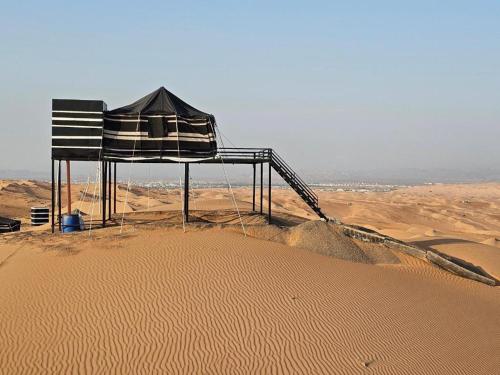 Moon light in Desert Camp in A'Sharqiyah Sands (Wahiba)