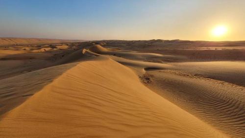 Moon light in Desert Camp in A'Sharqiyah Sands (Wahiba)