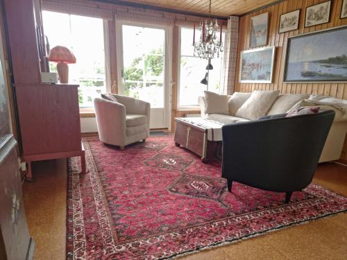 Közös társalgó / TV, Cottage with Natural Plot and Sauna on Mjörn SE09134 (Cottage with Natural Plot and Sauna on Mjorn SE09134) in Apelgarden