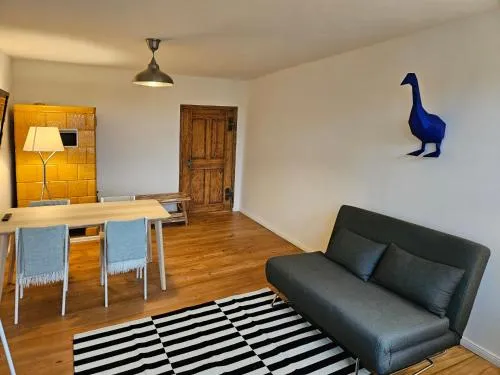 Blaue Gans in Oderberg, Deutschland