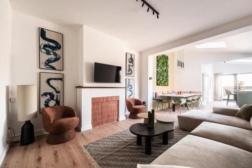 Spacious 5-room house near Brussels with private parking gîte à louer Lelle