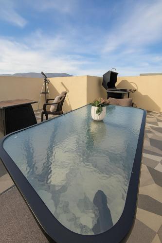 ระเบียง/ชานเรือน, Stellarium Hotel-Valle de Guadalupe in เอนเซนาด้า