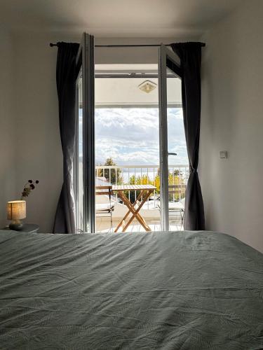 Erkély/terasz, Sola Luna Apartment in Ohrid in Voska