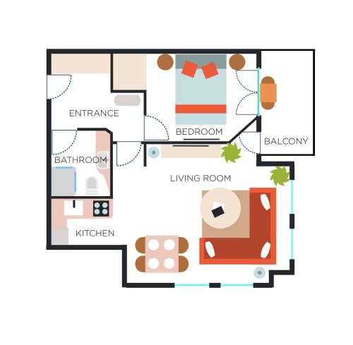 A szálláshely kívülről, Sola Luna Apartment in Ohrid in Voska