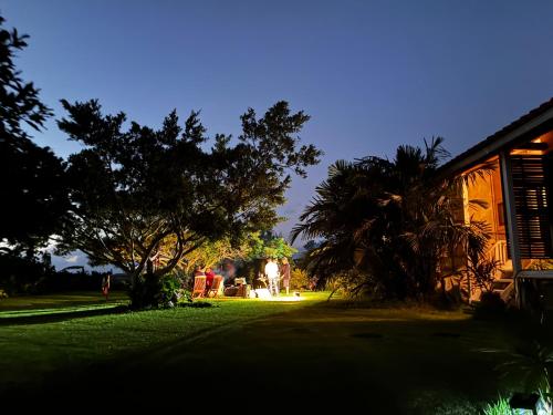 オーシャンビュービーチ迄徒歩8分広い庭のゆったりヴィラ電動自転車2台無料海と星とガジュマルブランコ