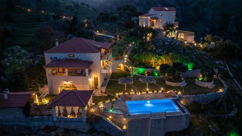 Exterior view, Geroulios Kastro Villas I "Free" Heated Pools & Seaview in Fres