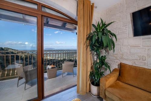 View, Geroulios Kastro Villas I "Free" Heated Pools & Seaview in Fres